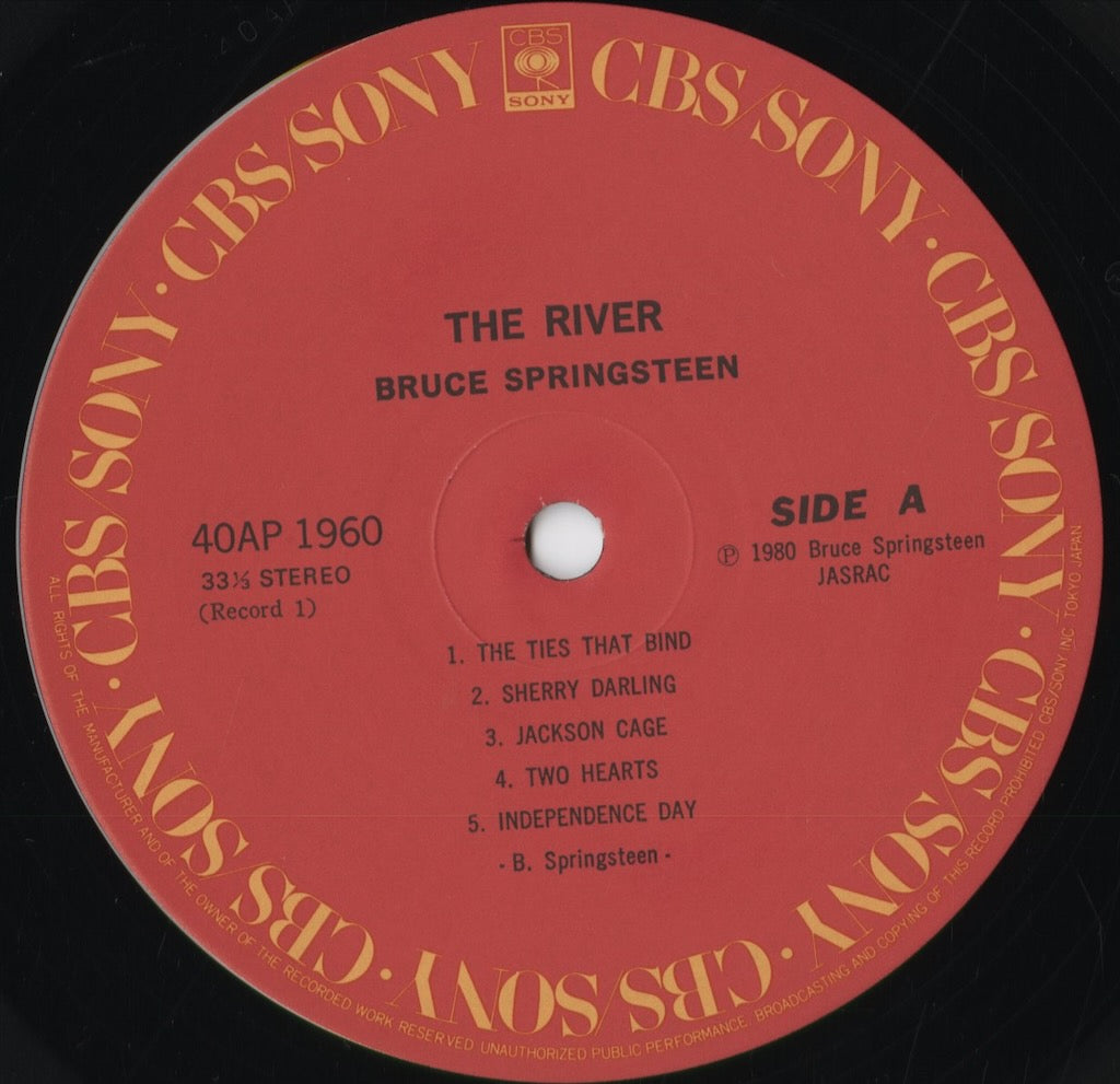 Bruce Springsteen - The River (40AP 1960~1) 1980 JPN CBS/Sony | 中古LP