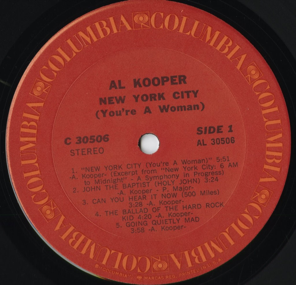Al Kooper - New York City (C 30506) 1971 US Columbia|中古LP