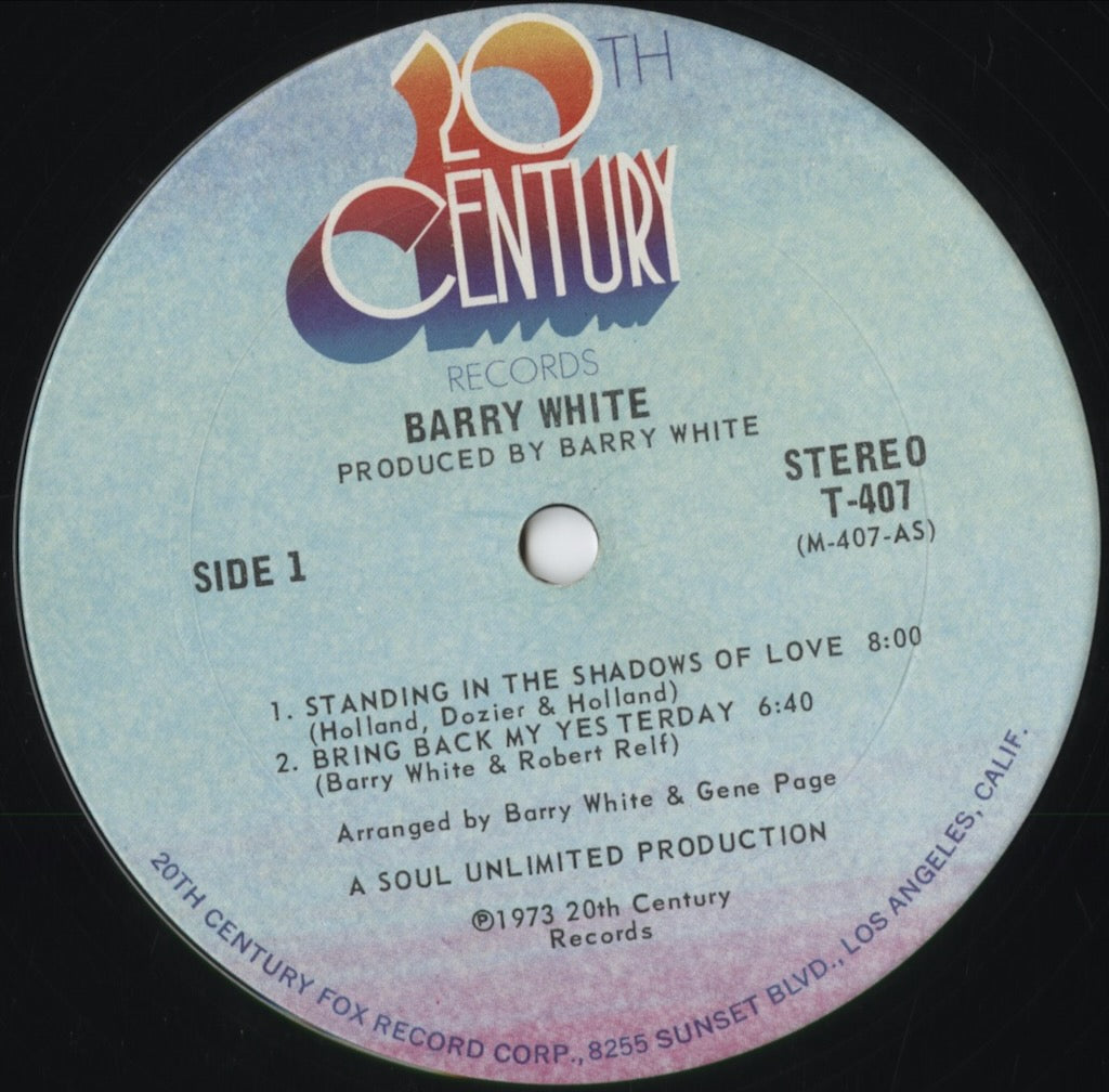 Barry White - I've Got So Much To Give (T 407) 1973 US 20th Century|中古LP