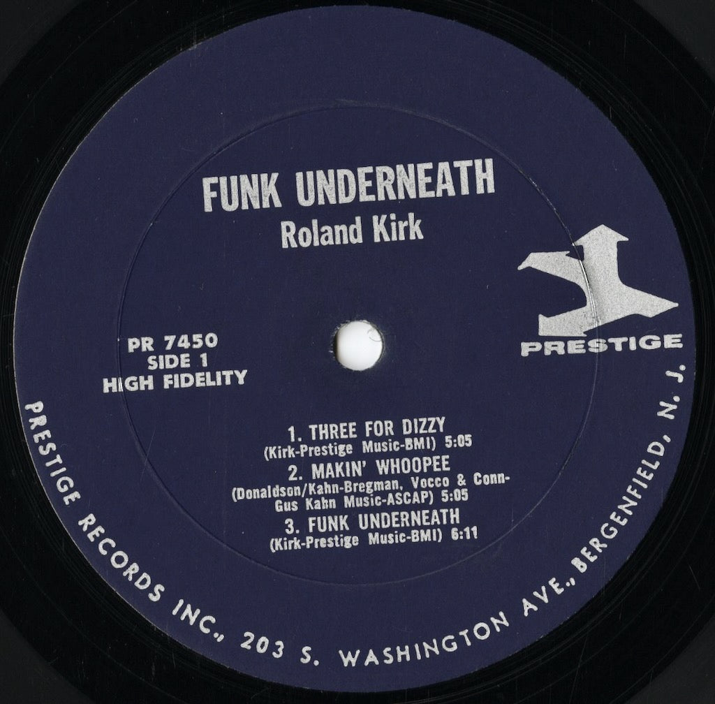 Roland Kirk With Jack McDuff - Funk Underneath (PR 7450) 1967 US Prestige|中古LP