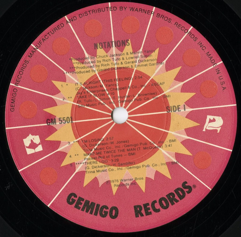 Notations - Notations (GM 5501) 1976 US Gemigo|中古LP