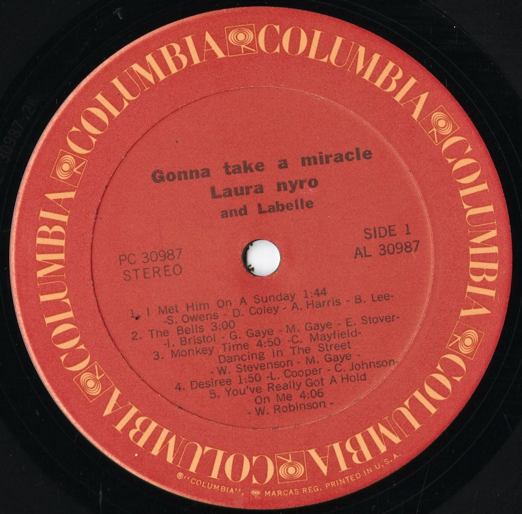 Laura Nyro - Gonna Take A Miracle (PC 30987) 1970's US Columbia|中古LP