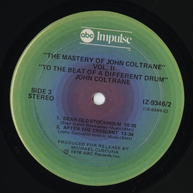 John Coltrane / The Mastery Of John Coltrane Vol. II: To The Beat Of A Different Drum (IZ 9346/2) 2LP 1978 US Impulse|中古LP