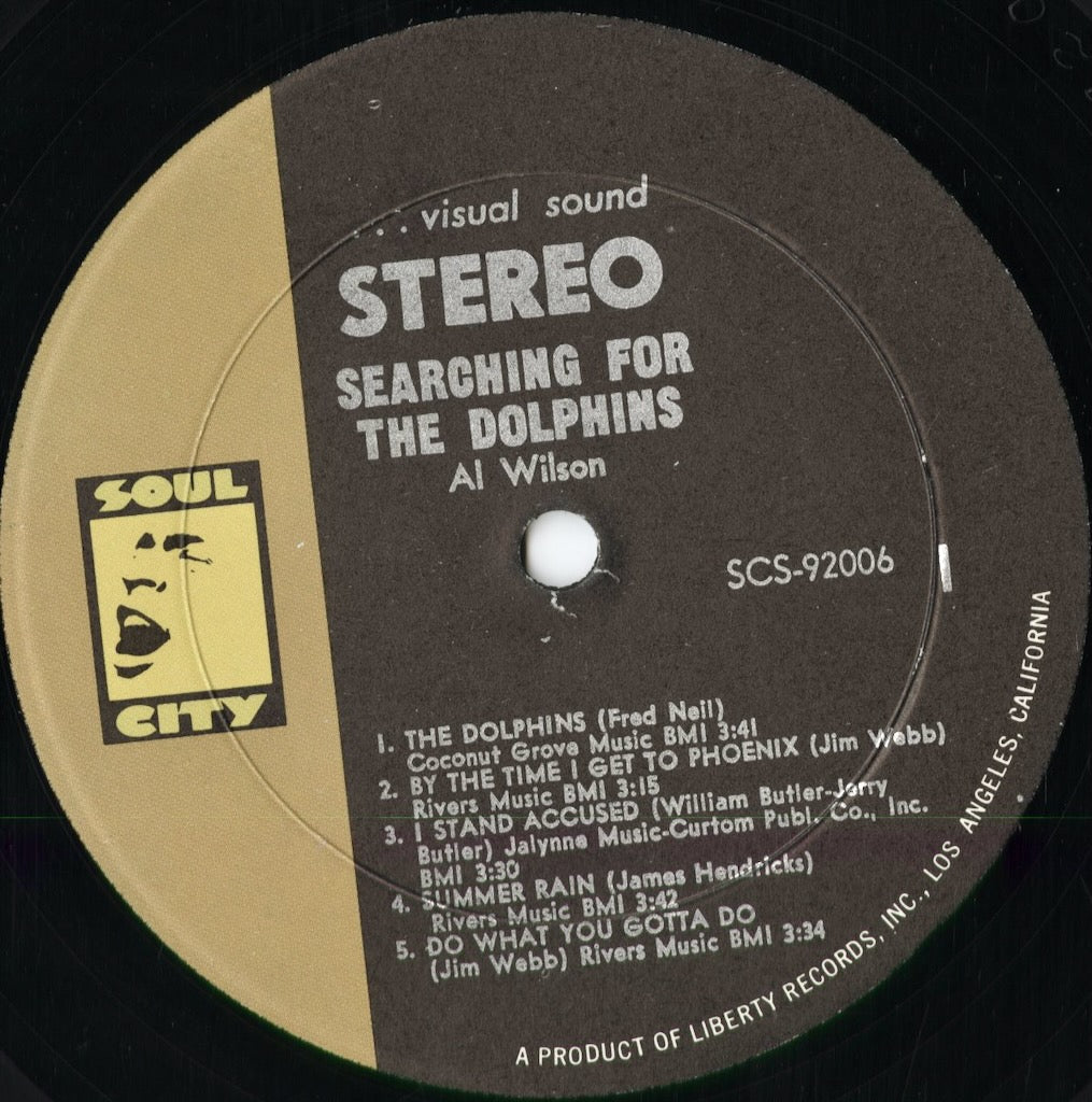 Al Wilson - Searching For The Dolphins (SCS-92006) 1969 US Soul City|中古LP