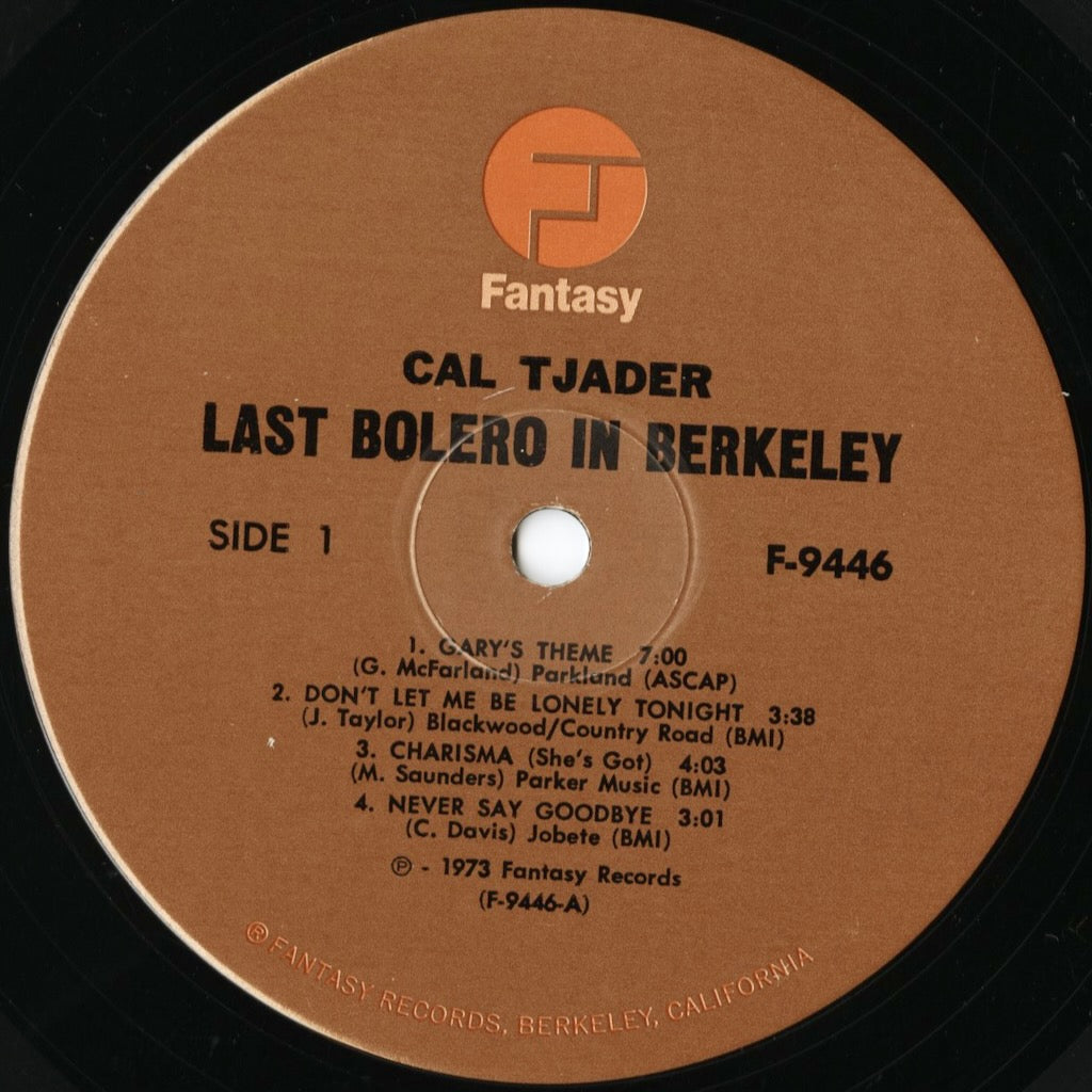 Cal Tjader / カル・ジェイダー / Last Bolero In Berkeley (F9466)
