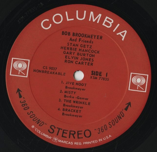 Bob Brookmeyer / ボブ・ブルックマイヤー / Bob Brookmeyer and Friends (CS 9037)
