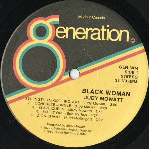 Judy Mowatt / ジュディ・モワット / Black Woman (GEN 3014)