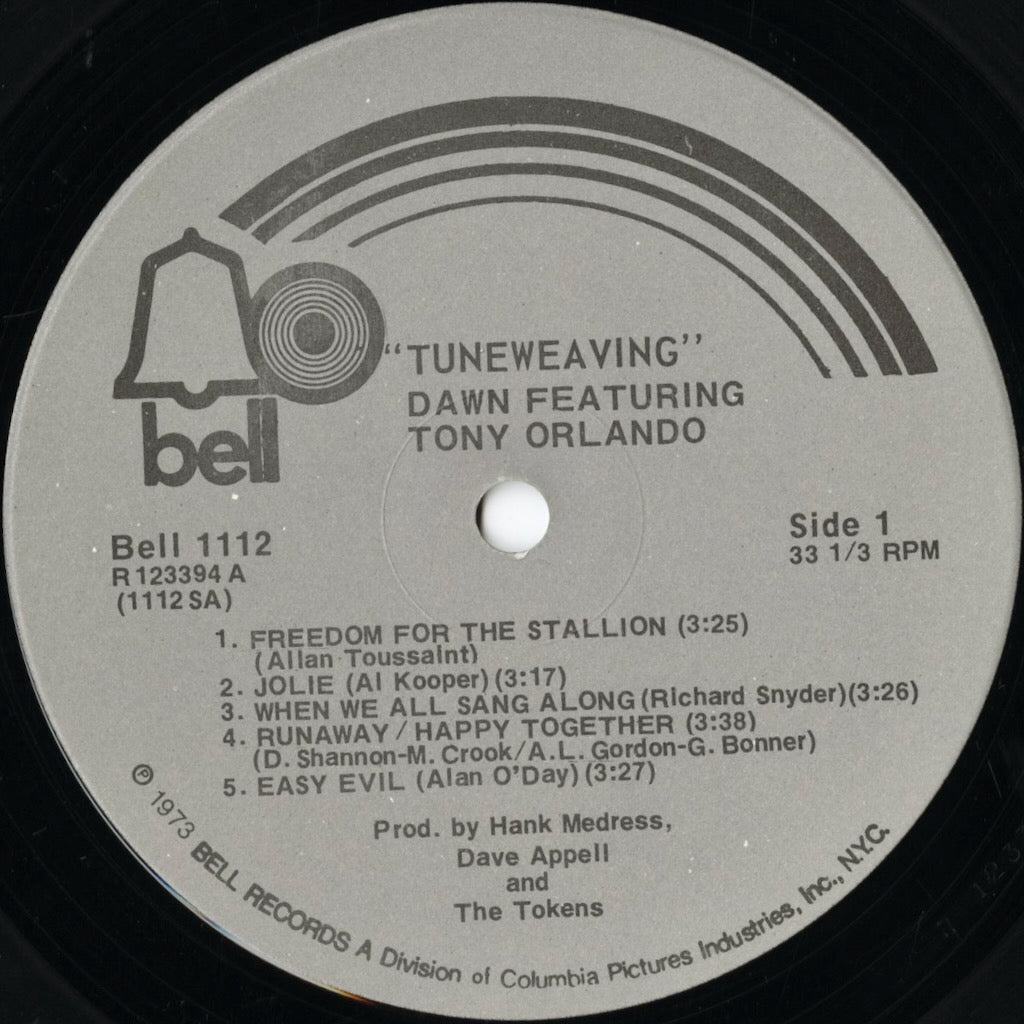 Tony Orlando & Dawn – Tuneweaving (BELL 1112) LP 1973 US Bell | 中古LP