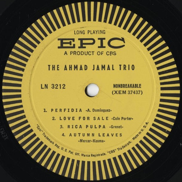 Ahmad Jamal - The Ahmad Jamal Trio (LN 3212) LP 1956 US Epic|中古LP