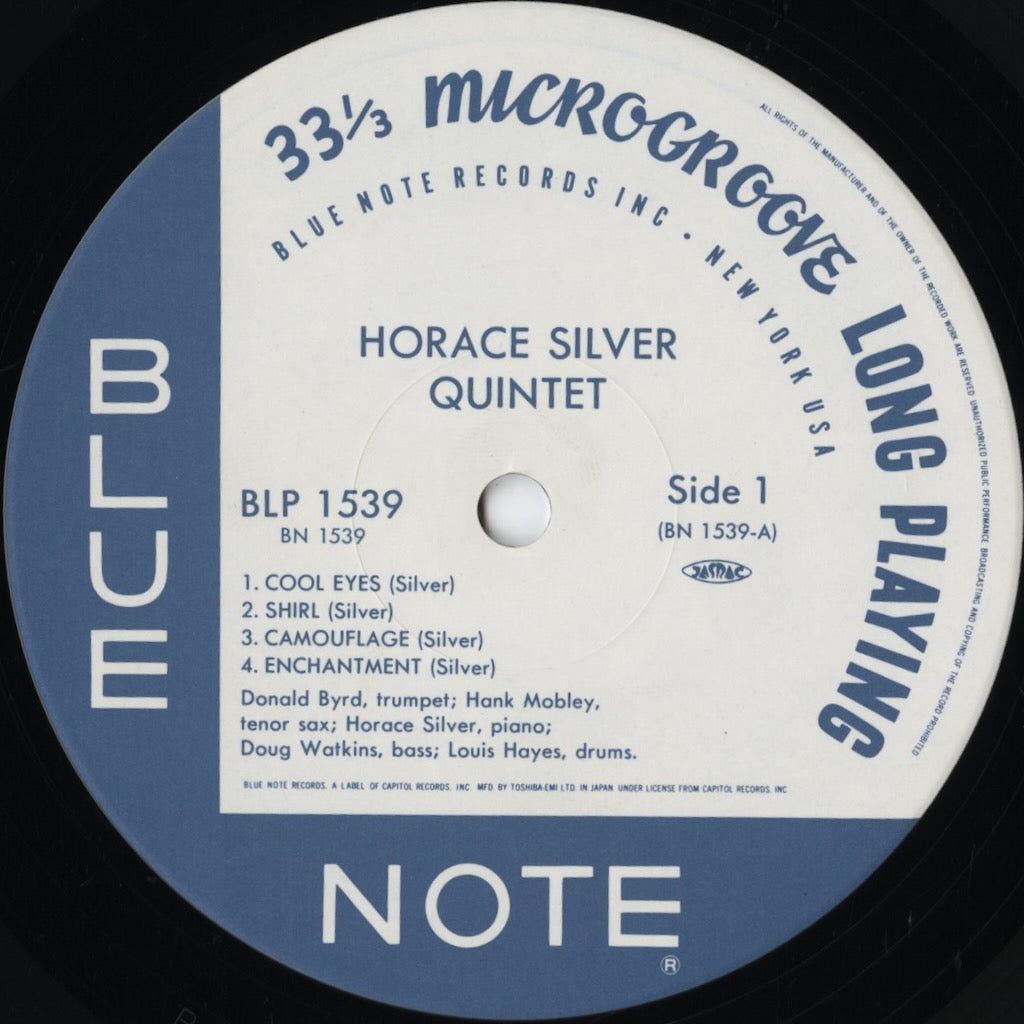Horace Silver Quintet - 6 Pieces Of Silver (BN 1539) LP 1990 JPN Blue Note|中古LP