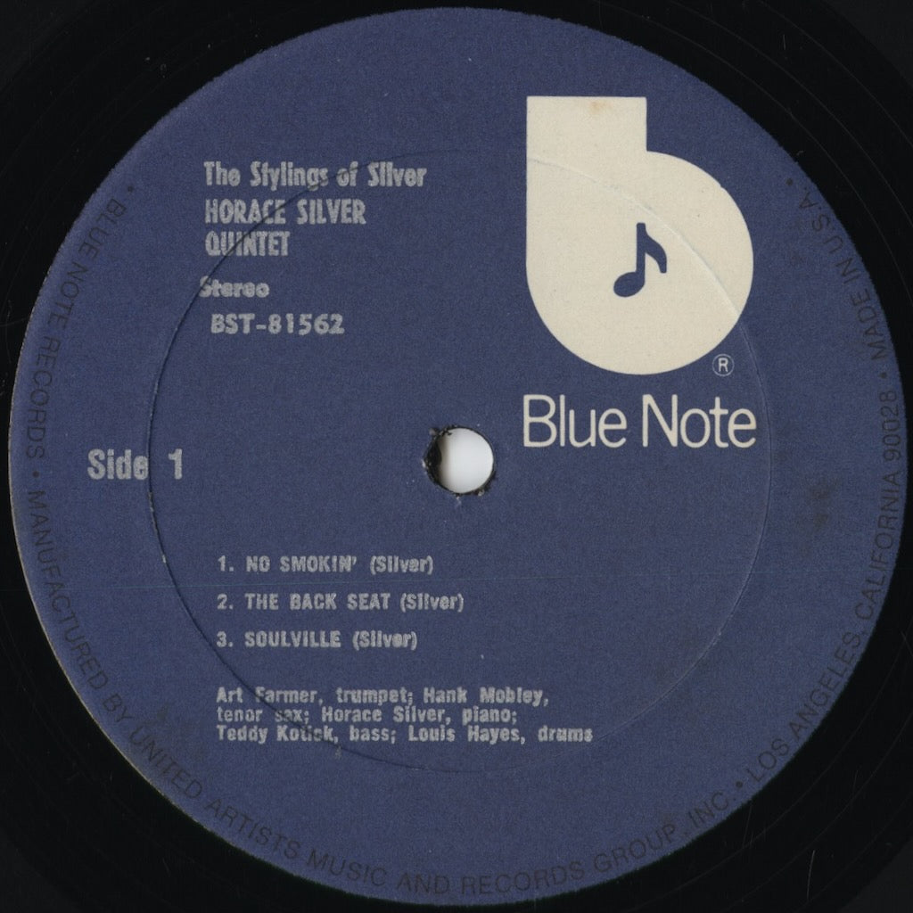 Horace Silver Quintet - The Stylings Of Silver (BST-81562) 1975 US Blue Note|中古LP