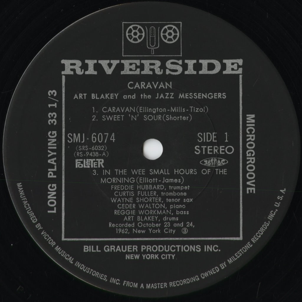 Art Blakey - Caravan (SMJ-6074) 1975 JPN Riverside|中古LP