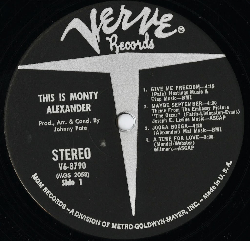 Monty Alexander / モンティー・アレキサンダー / This Is Monty Alexander (V6-8790)