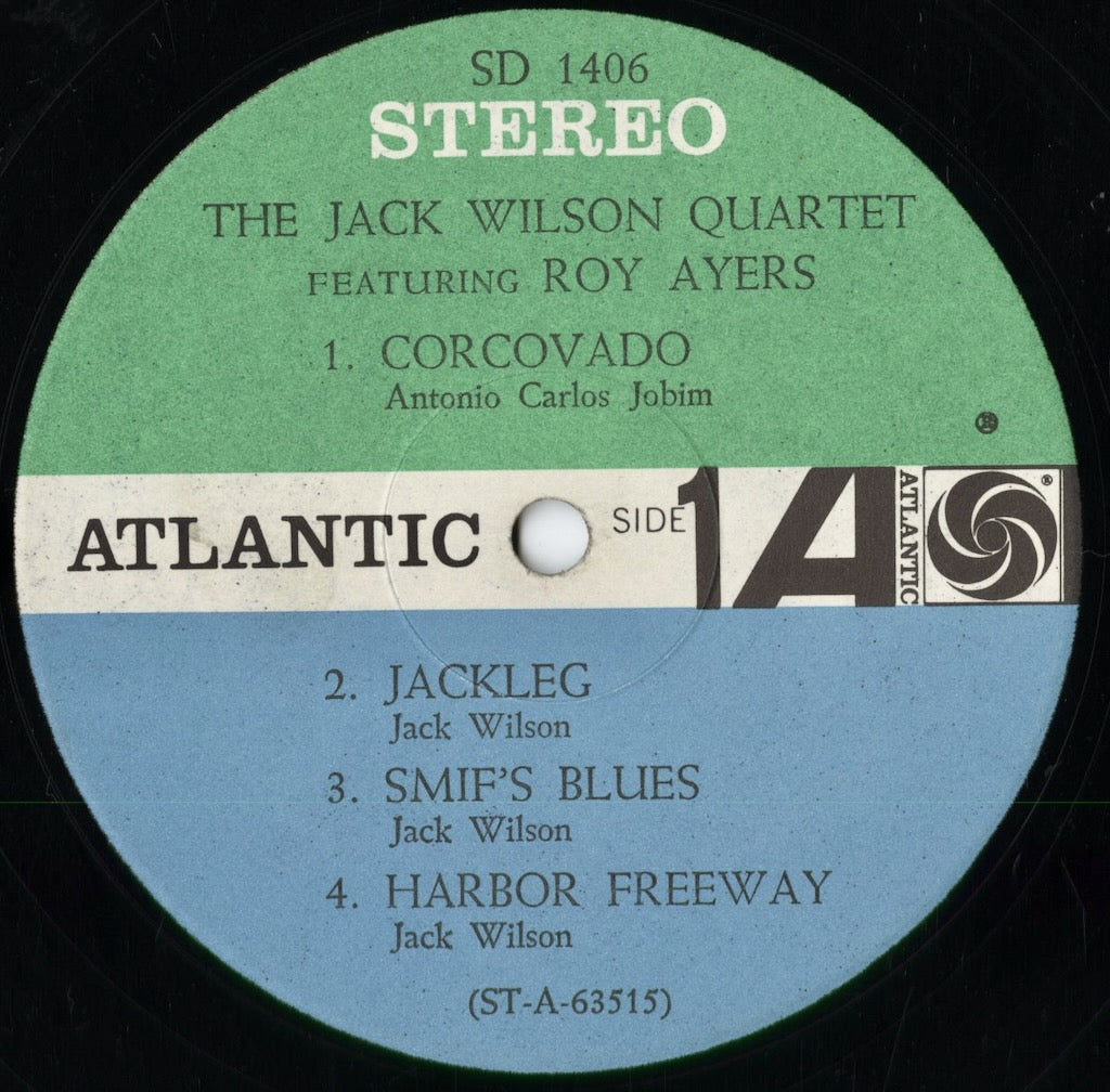 The Jack Wilson Quartet Featuring Roy Ayers (SD 1406) 1963 US Atlantic|中古LP