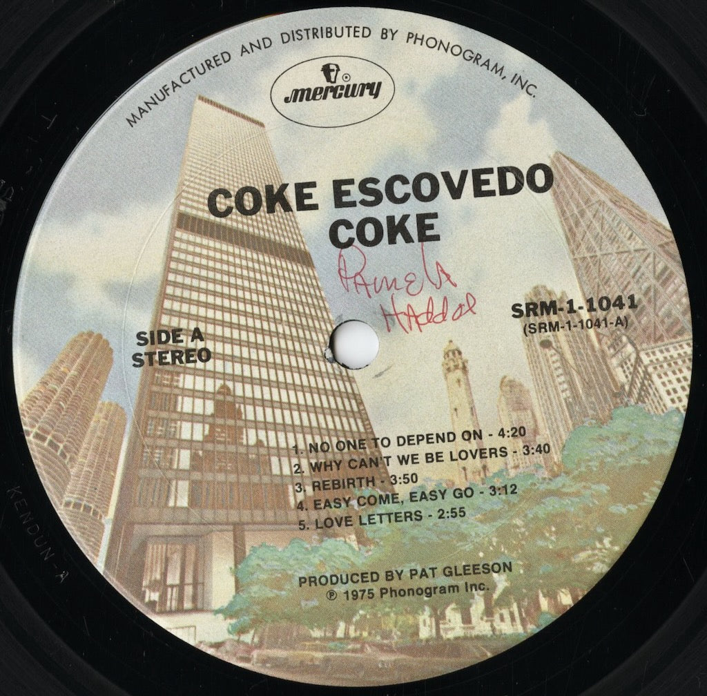 Coke Escovedo - Coke (SRM-1-1041) LP 1975 US Mercury|中古LP