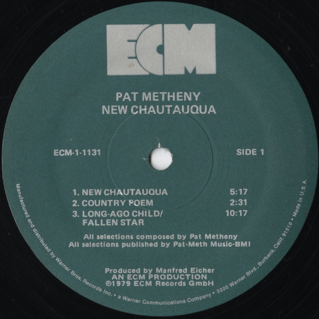 Pat Metheny - New Chautauqua (ECM-1-1131) 1979 US ECM|中古LP