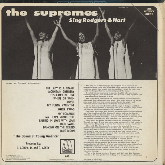 The Supremes - Sing Rodgers & Hart (M 659) LP 1967 US Motown|中古LP