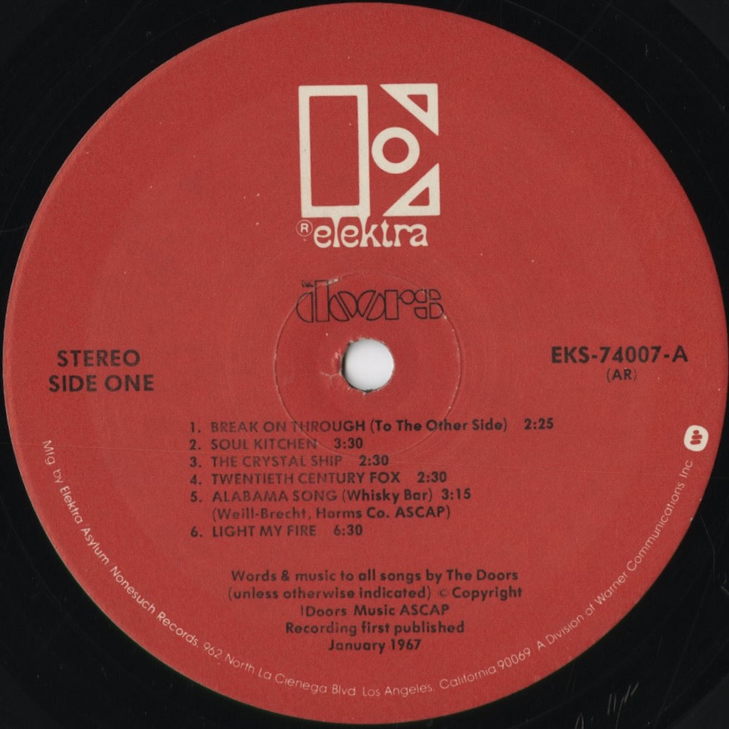 The Doors - The Doors (EKS-74007) 1979 US Elektra|中古LP