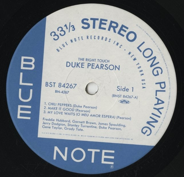 Duke Pearson / デューク・ピアソン / The Right Touch (BST 84267)