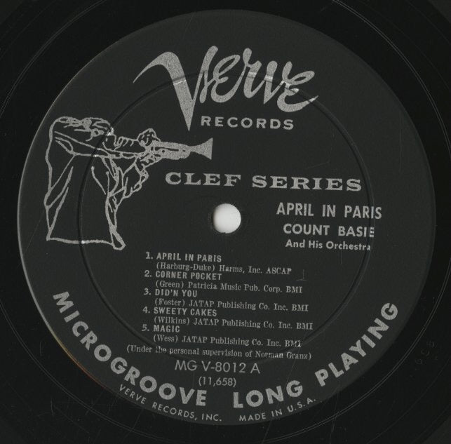 Count Basie / カウント・ベイシー / April In Paris (MG V-8012)