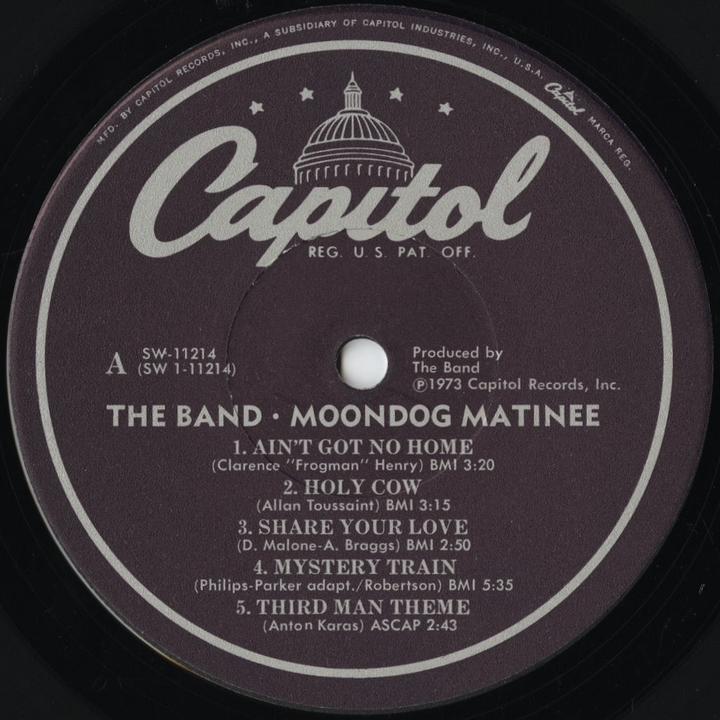 The Band / ザ・バンド / Moondog Matinee (SW-11214)