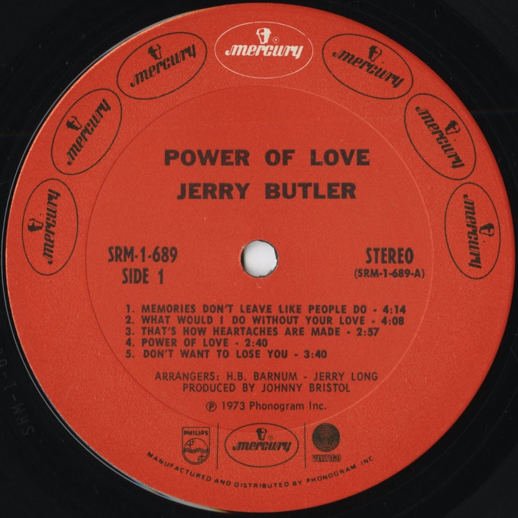 Jerry Butler - Power Of Love (SRM-1-689) 1973 US Mercury|中古LP