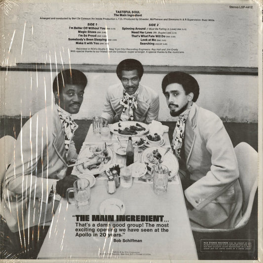 The Main Ingredient - Spinning Around (LSP-4412) 1970 US RCA Victor|中古LP
