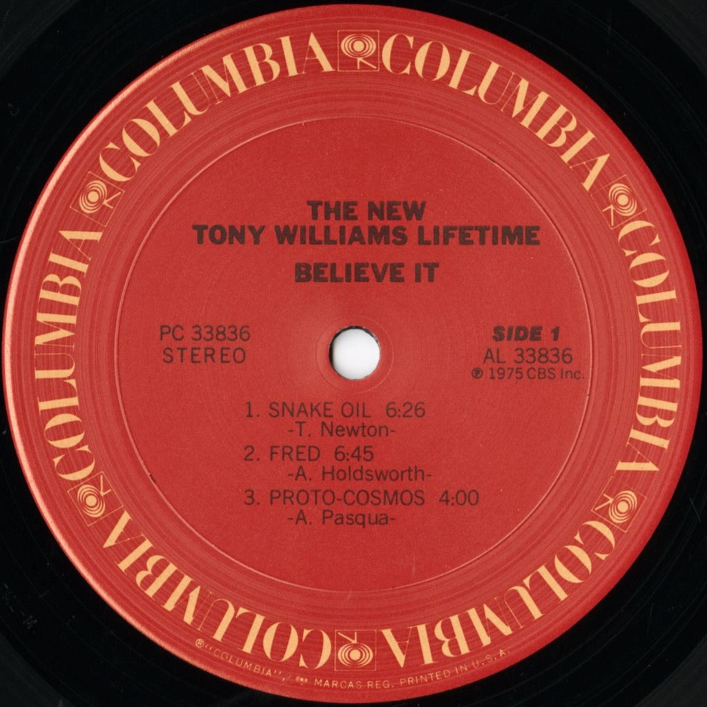 The New Tony Williams Lifetime / ニュー・トニー・ウィリアムス・ライフタイム / Believe It (PC 33836)
