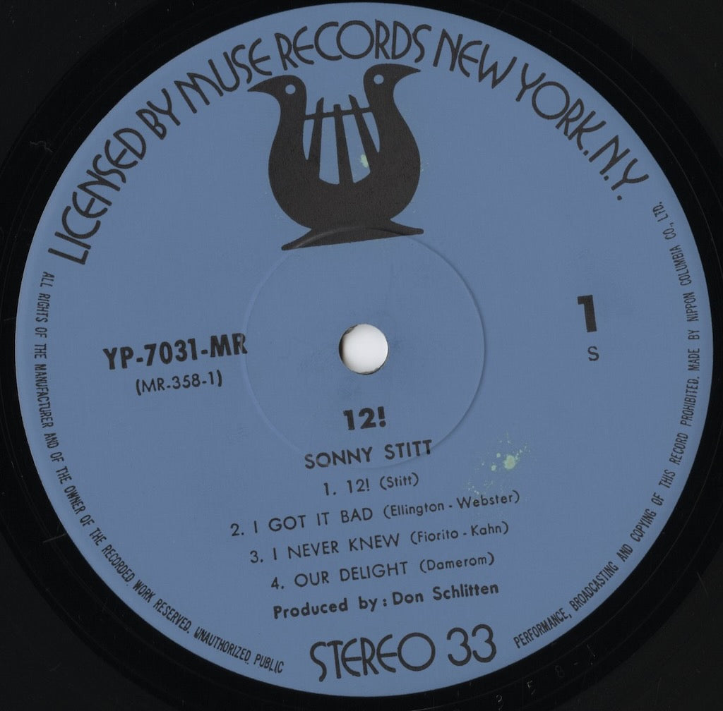 Sonny Stitt - 12! (YP-7031-MR) 1974 JPN Muse|中古LP