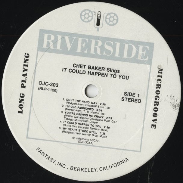 Chet Baker / チェット・ベイカー / It Could Happen To You (OJC-303)