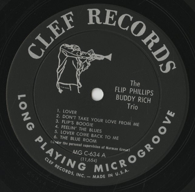 Flip Phillips - Buddy Rich / フリップ・フィリップス バディ・リッチ / The Flip Phillips-Buddy Rich Trio (MG C-634)