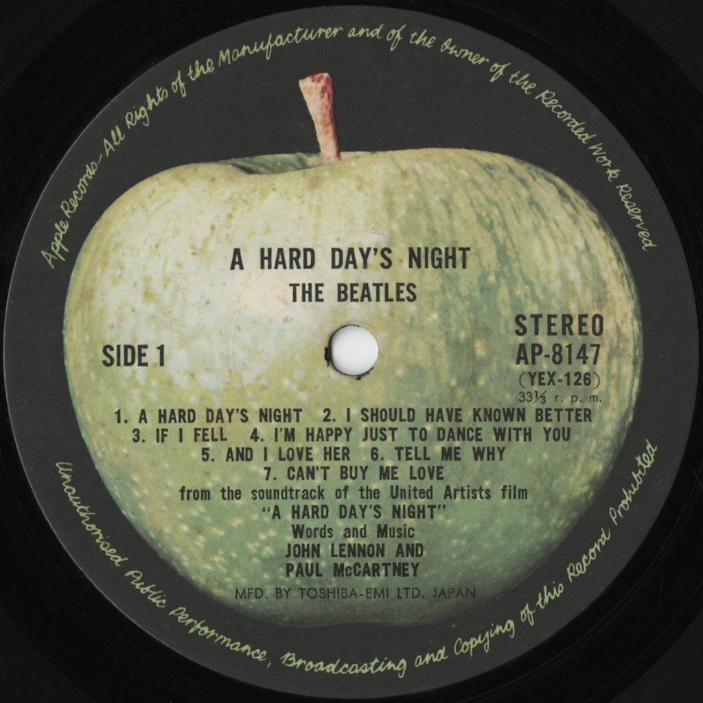 The Beatles - A Hard Day's Night (AP-8147) LP 1973 JPN Apple|中古LP