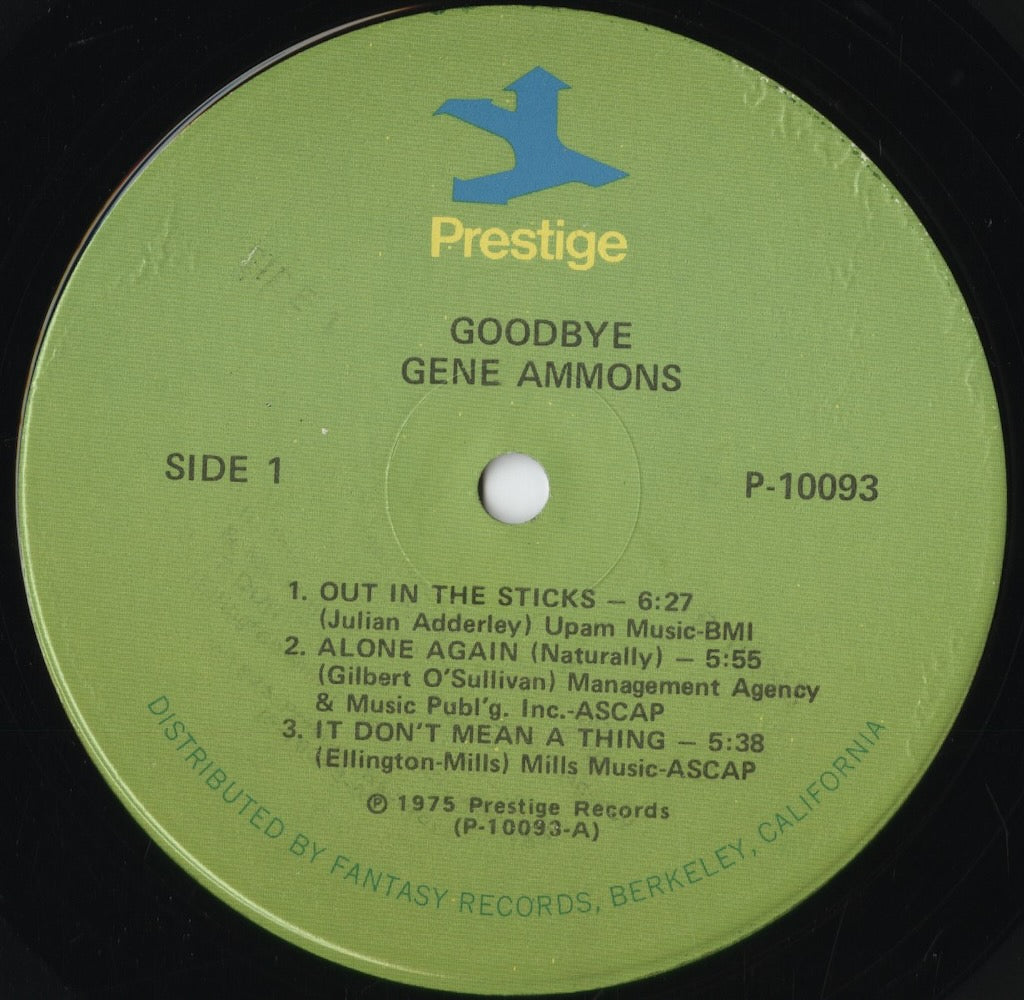 Gene Ammons - Goodbye (P-10093) 1975 US Prestige|中古LP