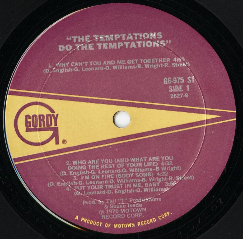 The Temptations - Do The Temptations (G6-975S1) 1976 US Gordy|中古LP