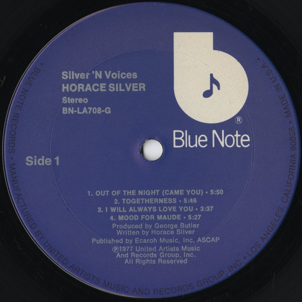 Horace Silver - Silver 'N Voices (BN-LA708-G) 1977 US Blue Note|中古LP
