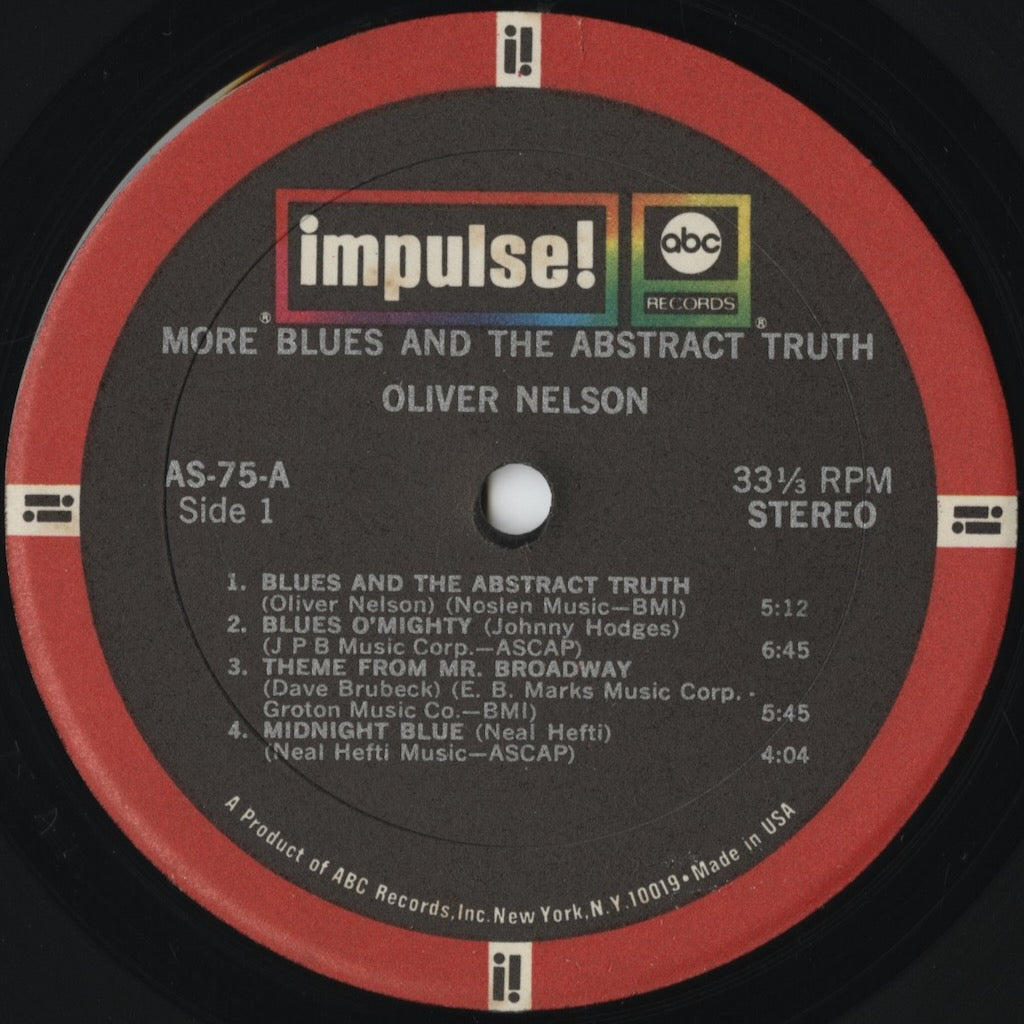 Oliver Nelson / オリヴァー・ネルソン / More Blues And The Abstract Truth (AS-75)