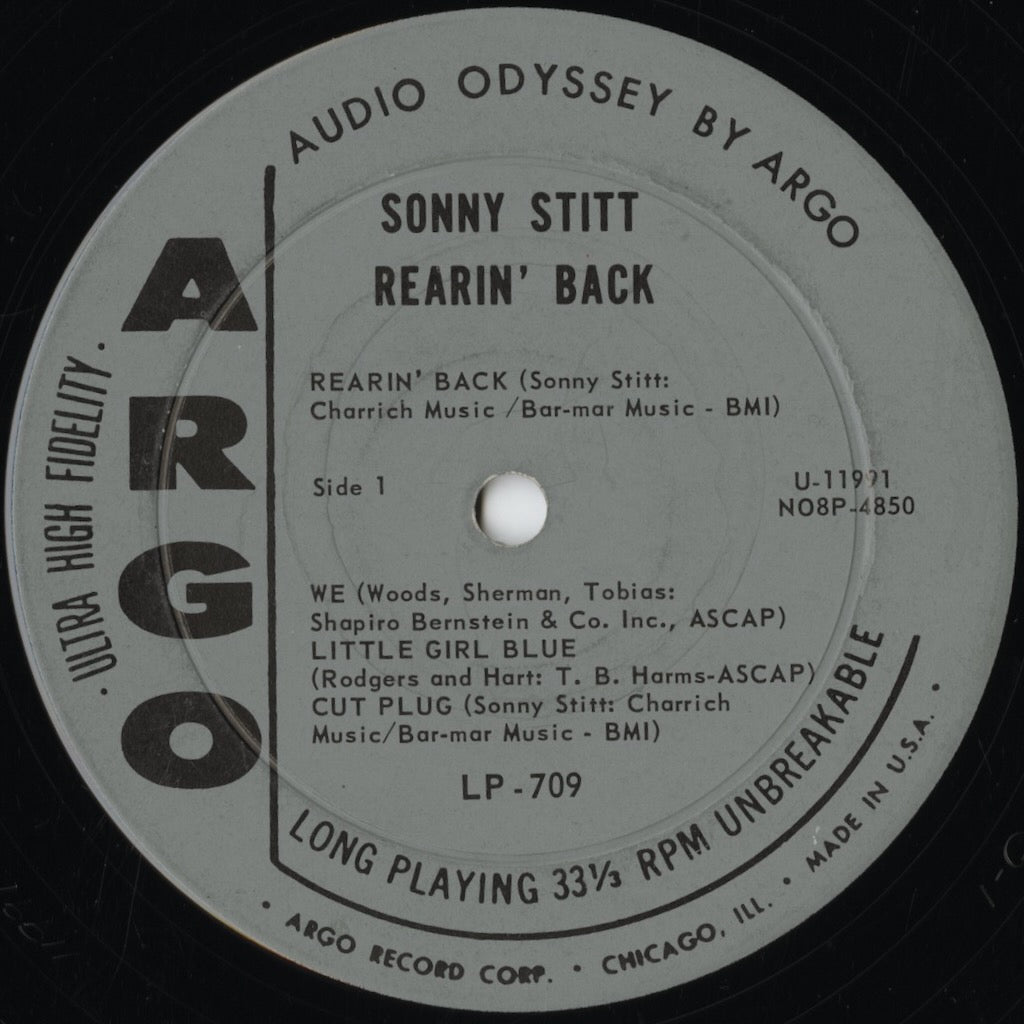 Sonny Stitt / ソニー・スティット / Rearin' Back (LP-709)