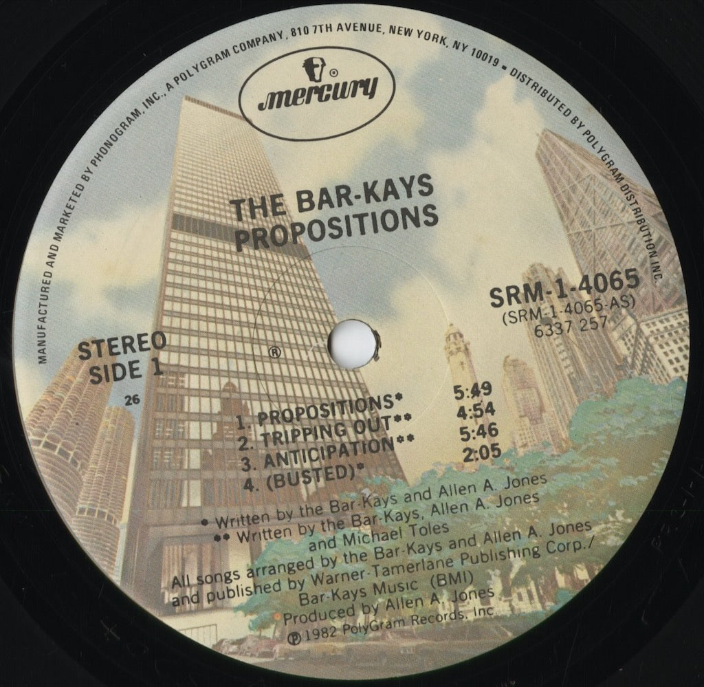 Bar-Kays - Propositions (SRM-1-4065) 1982 US Mercury|中古LP