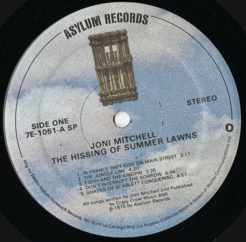Joni Mitchell - The Hissing Of Summer Lawns (7E-1051) 1975 US Asylum|中古LP