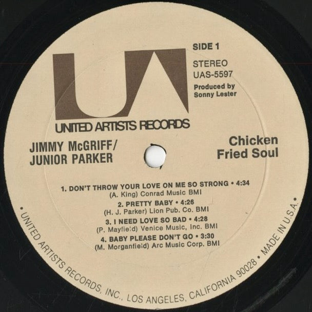 Jimmy McGriff & Junior Parker - Chicken Fried Soul (UAS-5597) LP 1972 US United Artists|中古LP