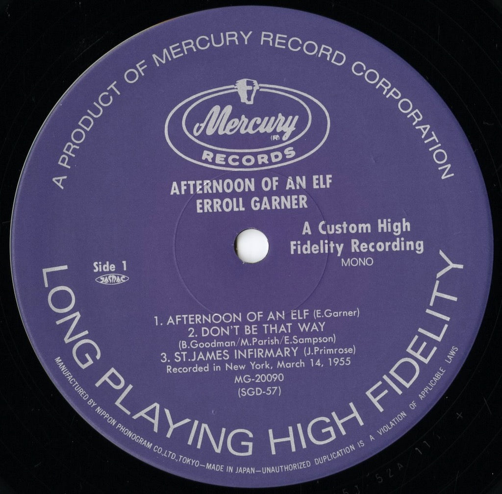 Erroll Garner - Afternoon Of An Elf (SGD-57) LP 1991 JPN Mercury|中古LP