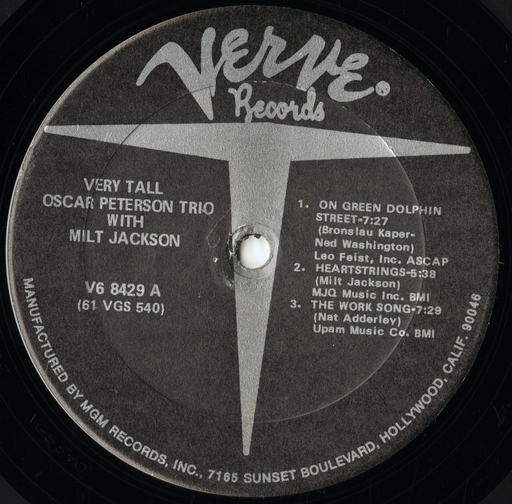 Oscar Peterson - Very Tall (V6 8429) LP 1970s US Verve|中古LP