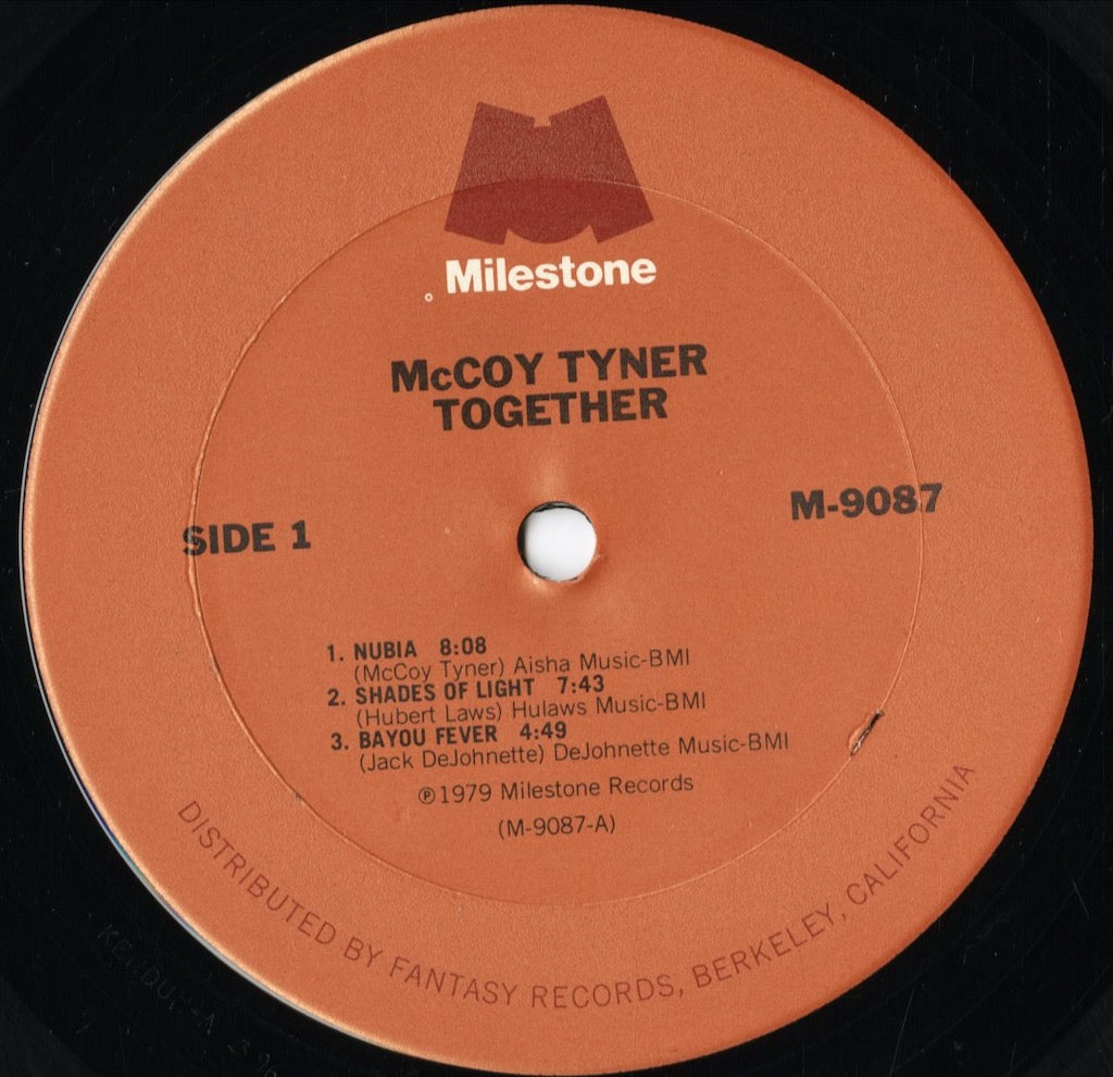 McCoy Tyner - Together (M-9087) 1978 US Milestone|中古LP