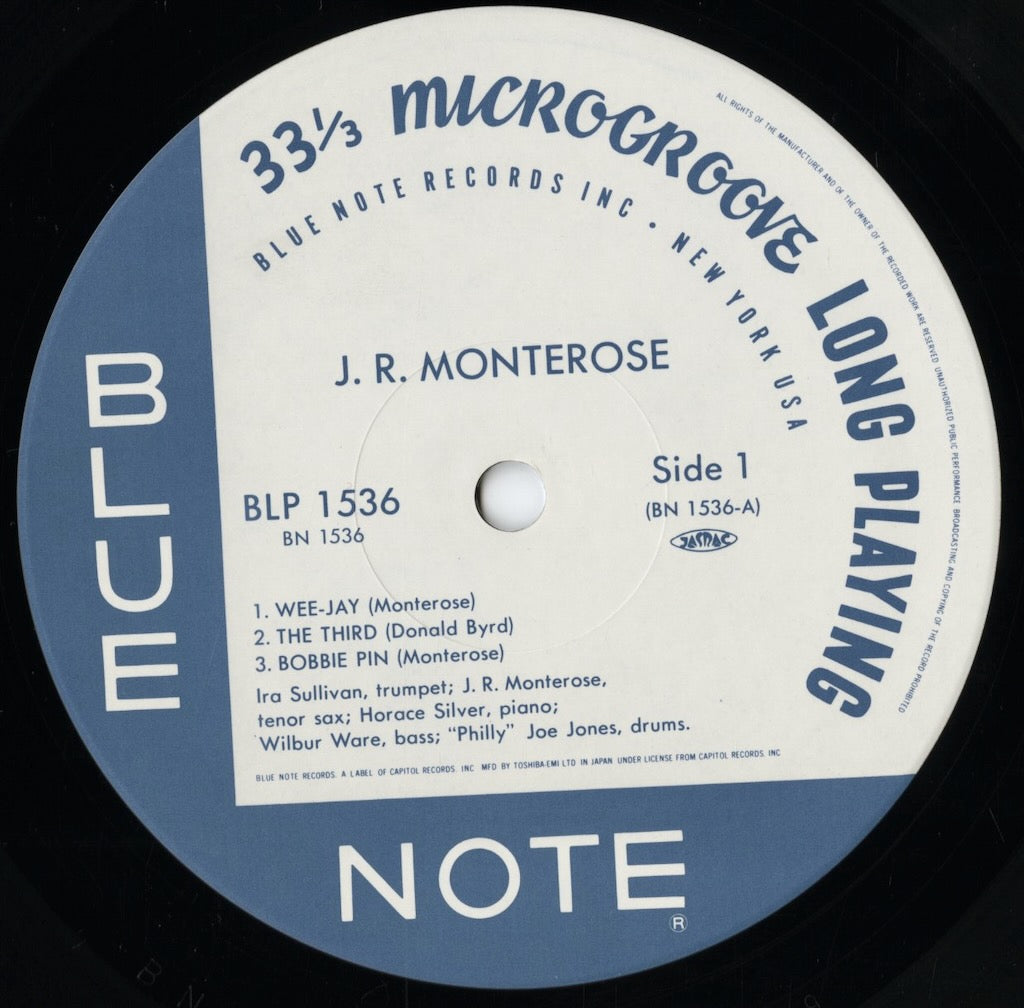 J. R. Monterose - J. R. Monterose (BN 1536) LP 1990 JPN Blue Note|中古LP