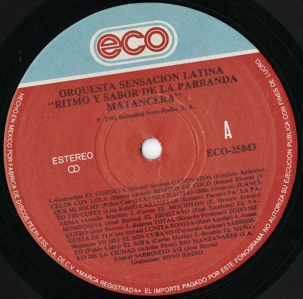 Orquesta Sensacion Latina / Ritmo Y Sabor De La Parranda Matancera (ECO-25843)