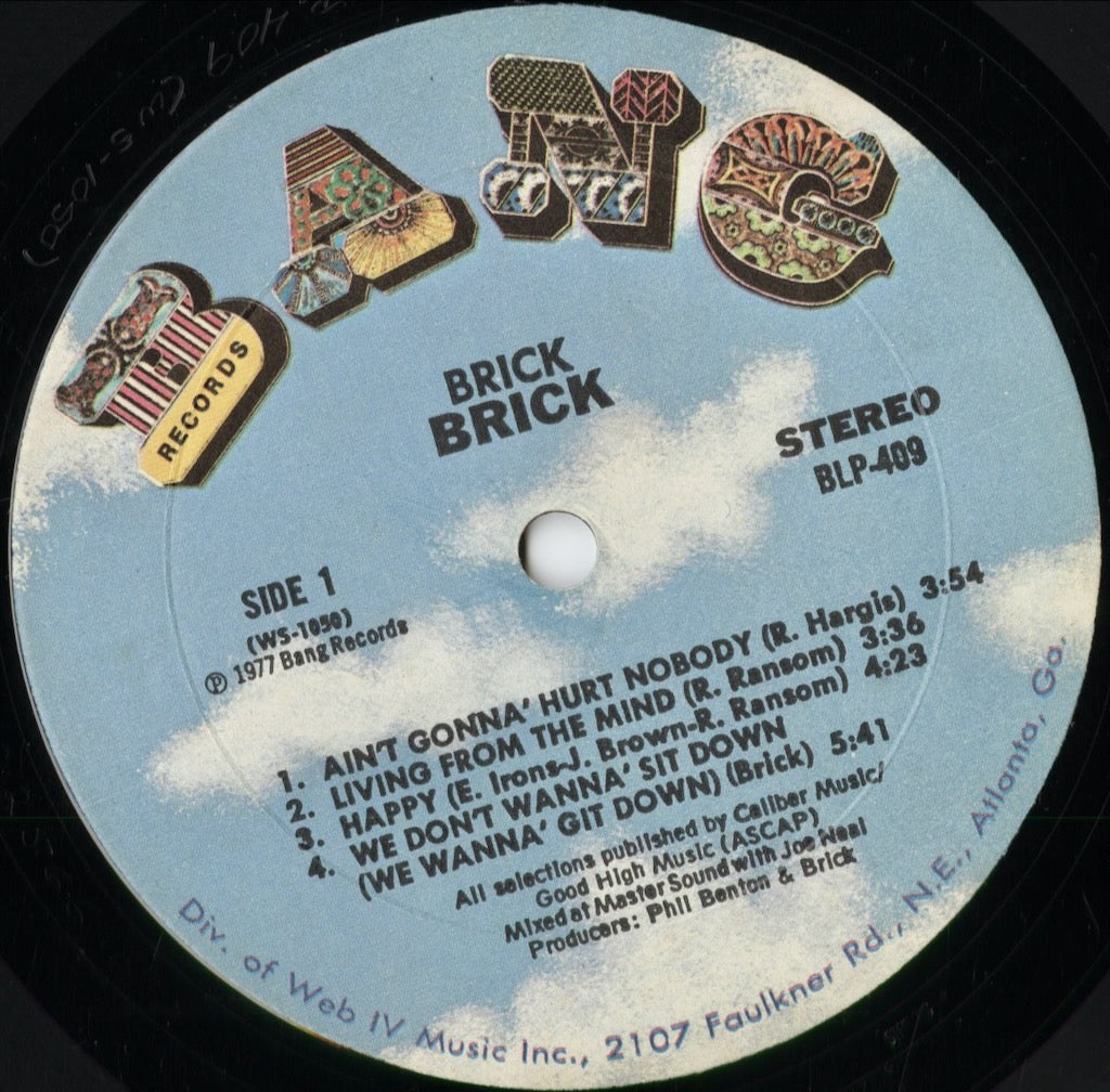 Brick - Brick (BLP-409) 1977 US Bang|中古LP