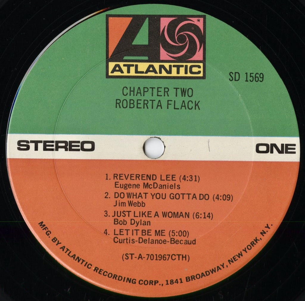 Roberta Flack – Chapter Two (SD 1569) 1970 US Atlantic|中古LP