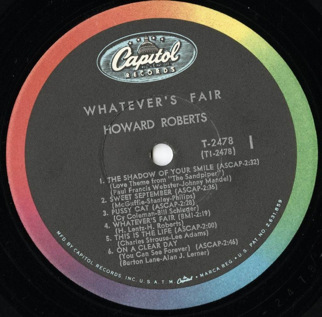 Howard Roberts / ハワード・ロバーツ / Wahtever's Fair! (T-2478)