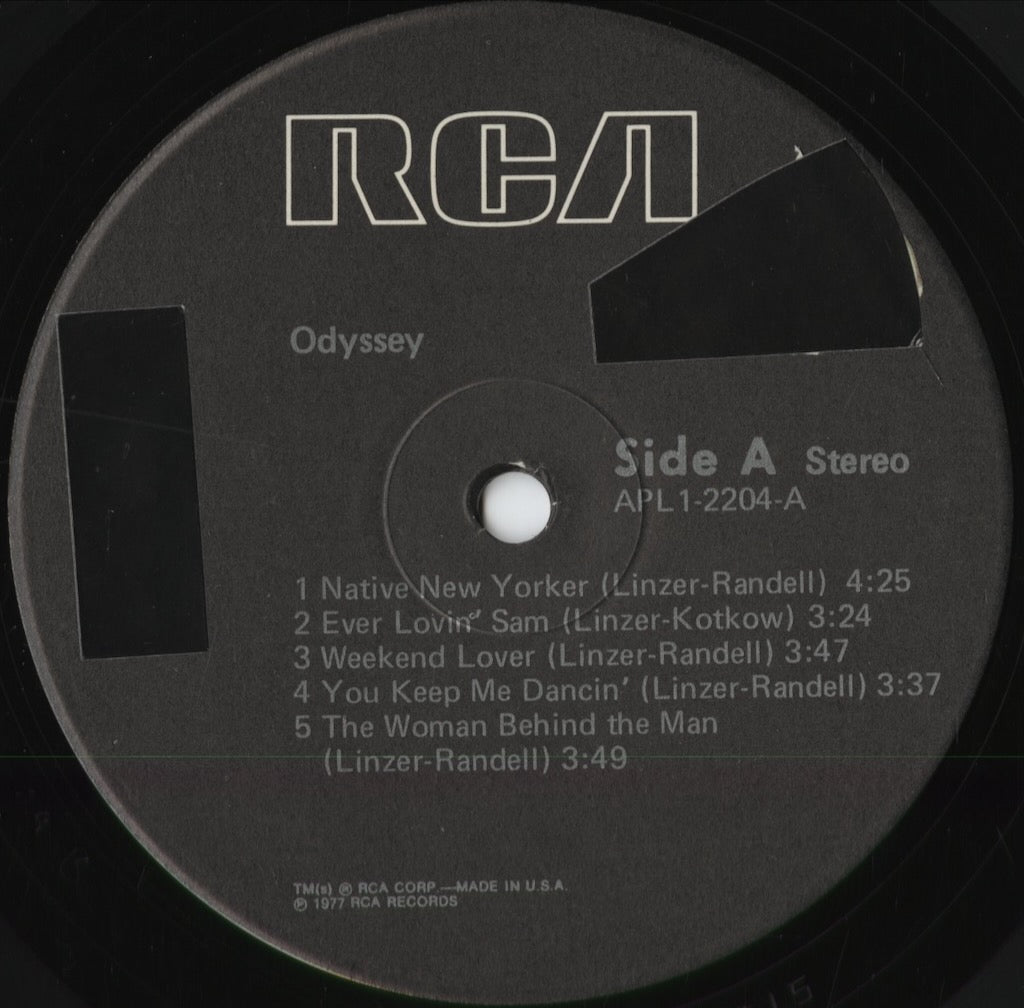 Odyssey - Odyssey (APL1-2204) 1977 US RCA|中古LP