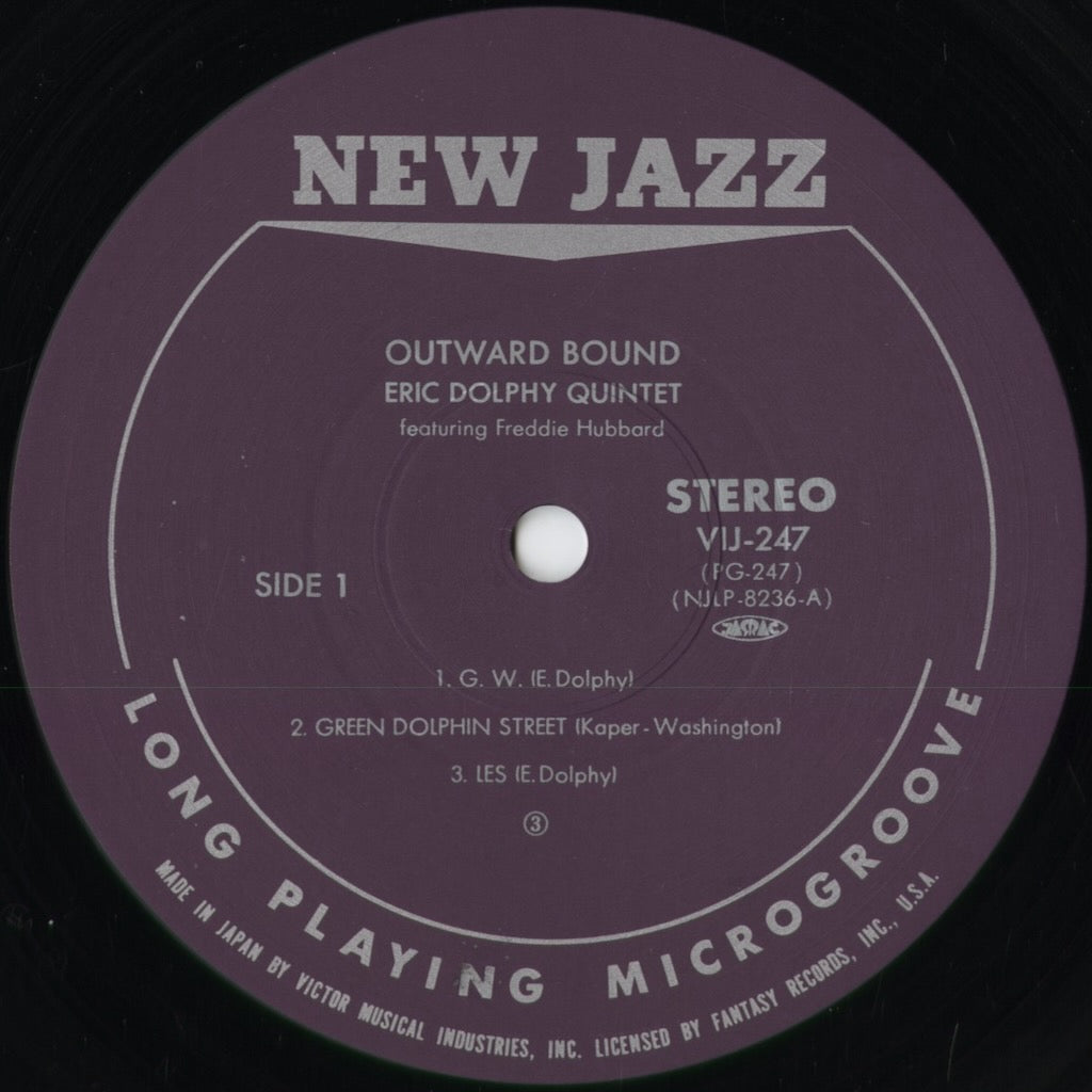 Eric Dolphy - Outward Bound (VIJ-247) 1984 JPN New Jazz - Victor|中古LP